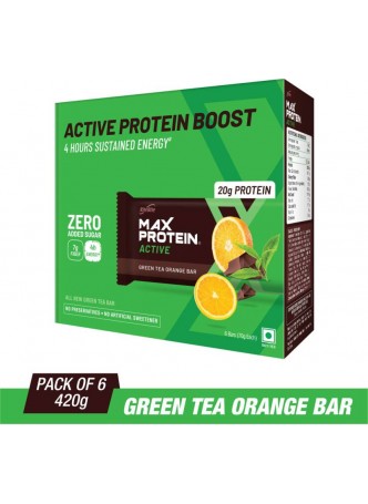 RiteBite Max Protein Active Protein Bars  (420 g, Green Tea Orange)
